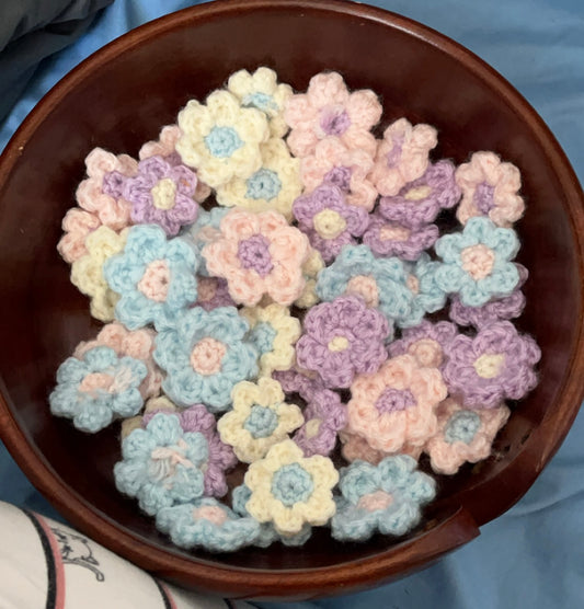 Spring Crochet Flowers (Pack of 10)